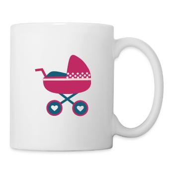 Baby Geburt 2026 Geschenk Geschenkidee - Tasse - Weiß - Rechts