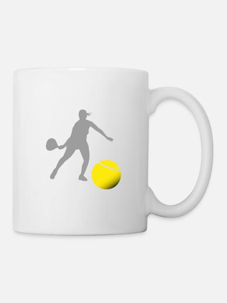 Padel woman - Mug - white