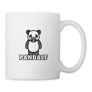 Pandalf Panda lustiger Außerirdischer - Tasse - Weiß - Rechts
