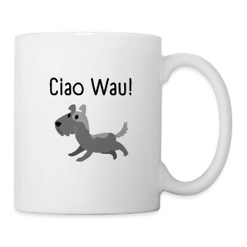 Ciao Wau - Gift for dog lover and animal lover - Mug - white - Right