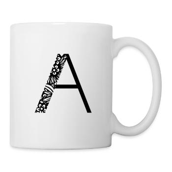 Buchstabe A - Tasse - Weiß - Rechts