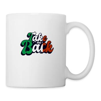 Italien Fahne Heimweh Italienische Fahne Used Look - Tasse - Weiß - Rechts