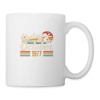Octobre 1977 Cadeau Anniversaire - 1977 - Mug blanc - blanc - Droite
