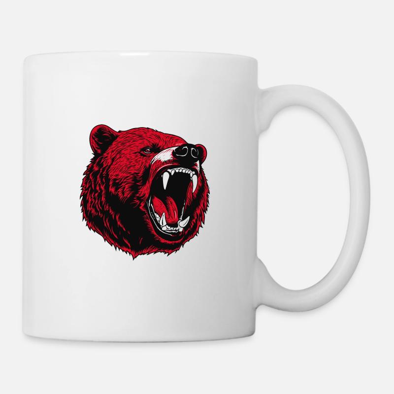 L’ours sauvage - Mug blanc - blanc