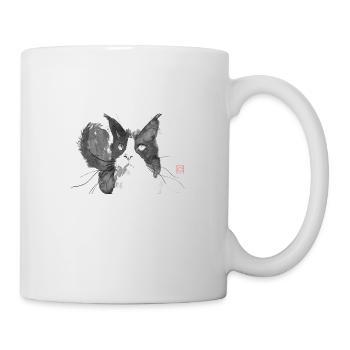 Katzengesicht - Tasse - Weiß - Rechts
