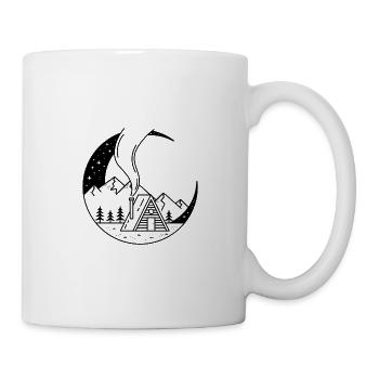Cabane dans la Lune - Mug blanc - blanc - Droite