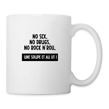 no sex no drugs no rock n'roll - Mug blanc - blanc - Droite