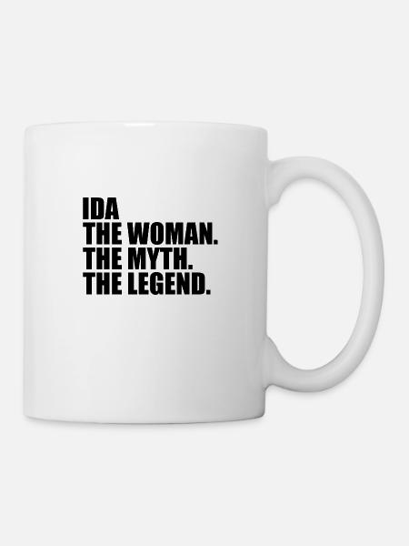 Woman Mythos Legende Name Ida - Tasse - Weiß