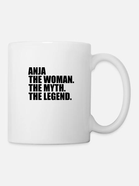 Woman Myth Legend Name Anja - Mug - white