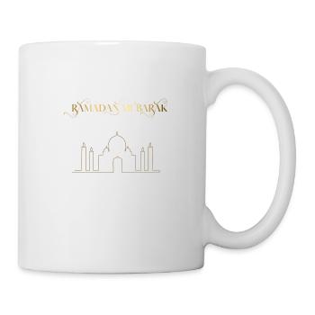 Ramadan Mubarak Golden Mosque - Mug - white - Right
