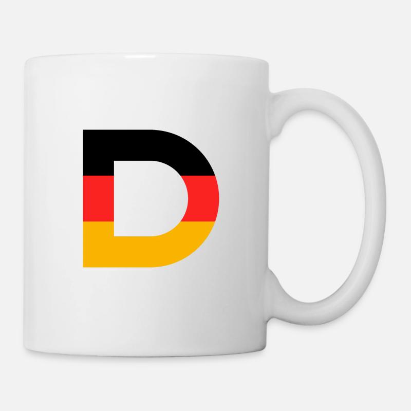 Deutsche Sport Mannschaften - Gib mir ein D! - Tasse - Weiß
