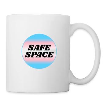 TRANS Safe Space - Transgender Pride - Tasse - Weiß - Rechts