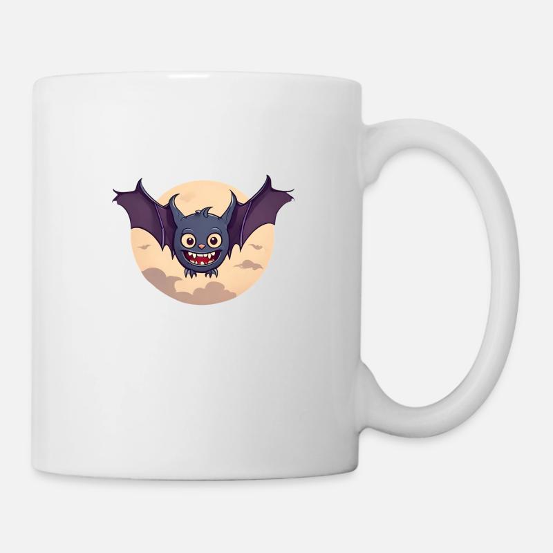 Halloween Bat Moon - Mug - white