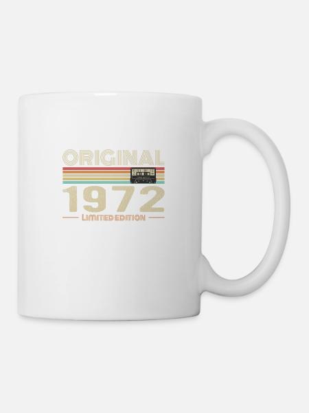 Original 1972 Jahrgang 1972 Retro Geburtstag 1972 - Tasse - Weiß
