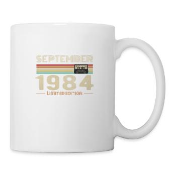 Septembre 1984 Vintage Anniversaire septembre 1984 - Mug blanc - blanc - Droite
