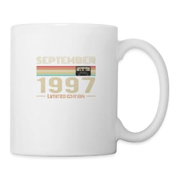 Septembre 1997 Vintage Anniversaire septembre 1997 - Mug blanc - blanc - Droite