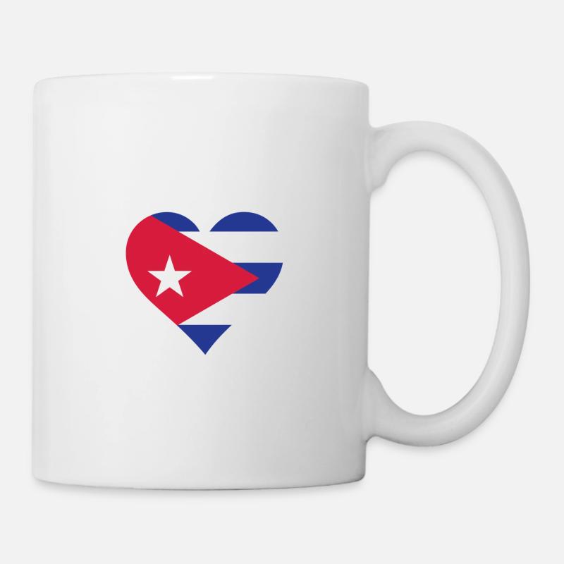 A heart for Cuba - Mug - white