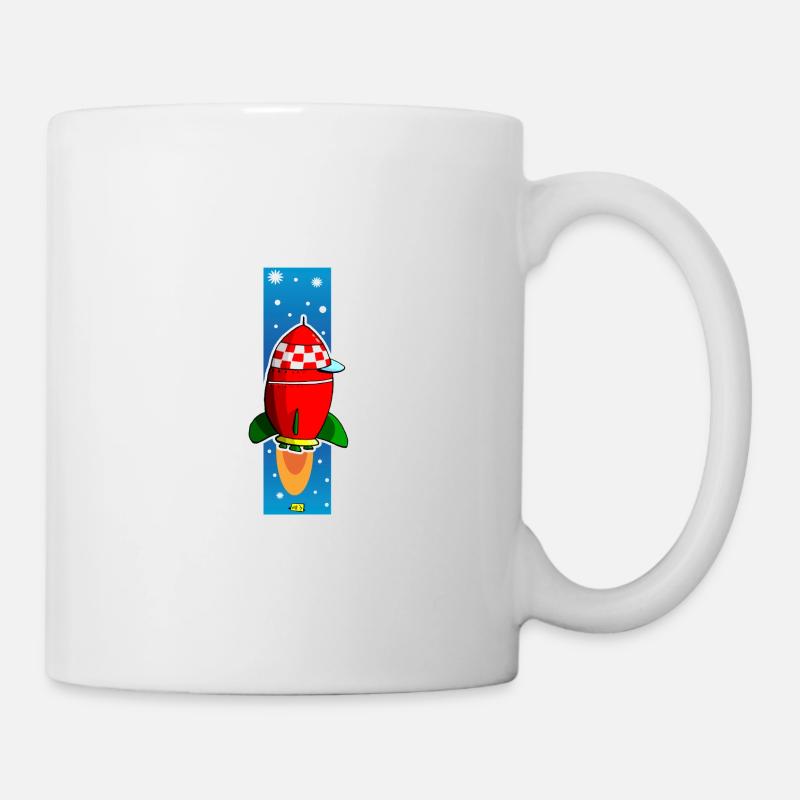Rakete copy2 - Tasse - Weiß