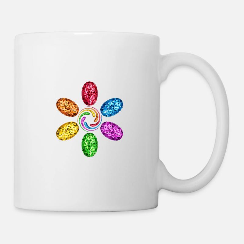 Unendlichkeit Infinity Chakra Steine Spirale Magie - Tasse - Weiß