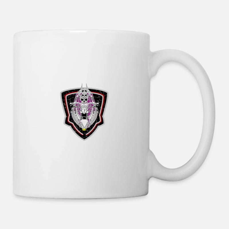 Moto Schädel 3 - Tasse - Weiß