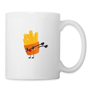 Dabbing Pommes - Geschenk Idee - Tasse - Weiß - Rechts