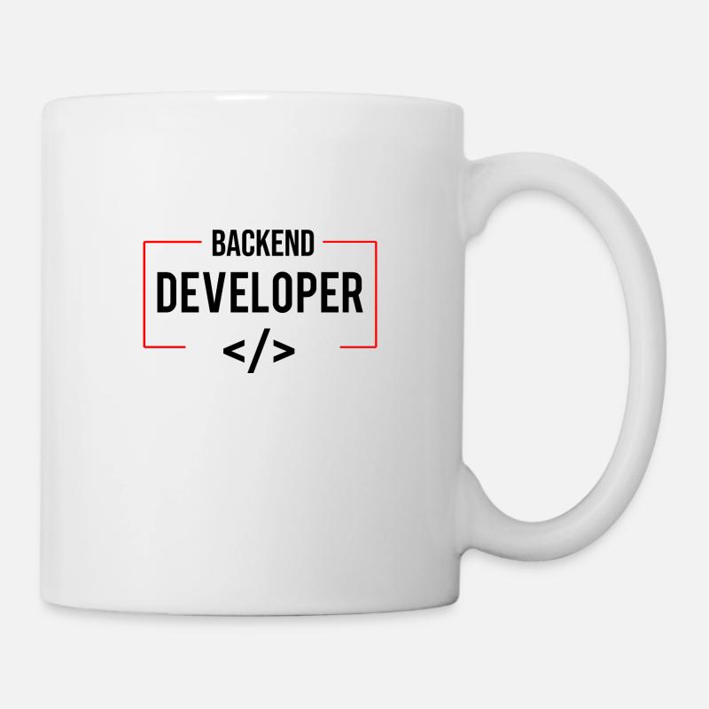 Backend Developer - Tasse - Weiß