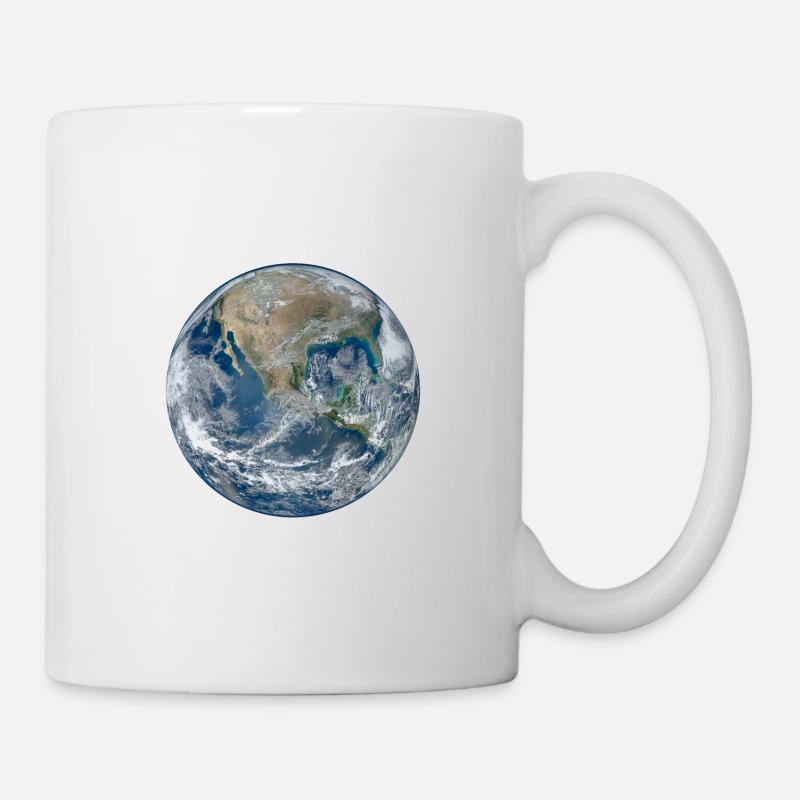 Planet Erde - Tasse - Weiß