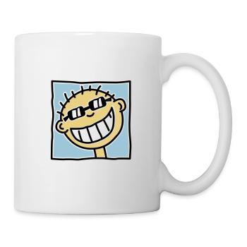 A grinning Tourist - Mug - white - Right