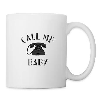 Call Me Baby Phone Phone Flirting - Mug - white - Right