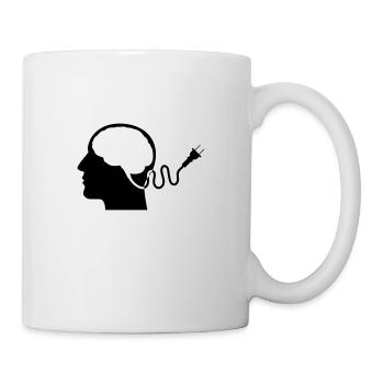 When the battery is empty... - Mug - white - Right
