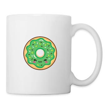 Donut Smile Kawaii green - Mug - white - Right