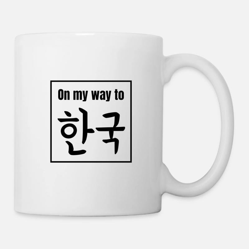 En route pour la Corée - Mug blanc - blanc