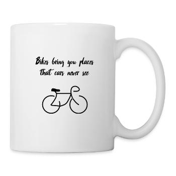 Road Bike Bicycle Mountain Bike Road Cyclist - Mug - white - Right