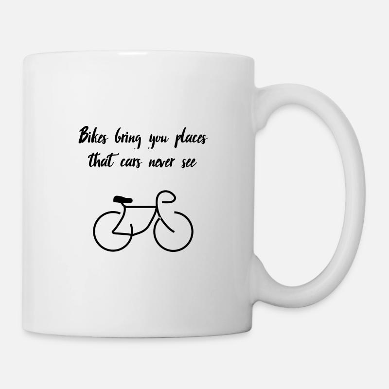 Vélo de route vélo vélo de montagne vélo cycliste - Mug blanc - blanc