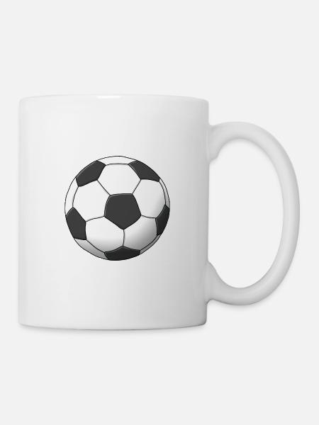 Fußball - Tasse - Weiß