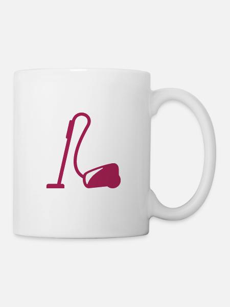 Staubsauger - Tasse - Weiß