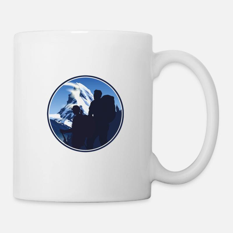 Cervin randonnée en plein air - Mug blanc - blanc