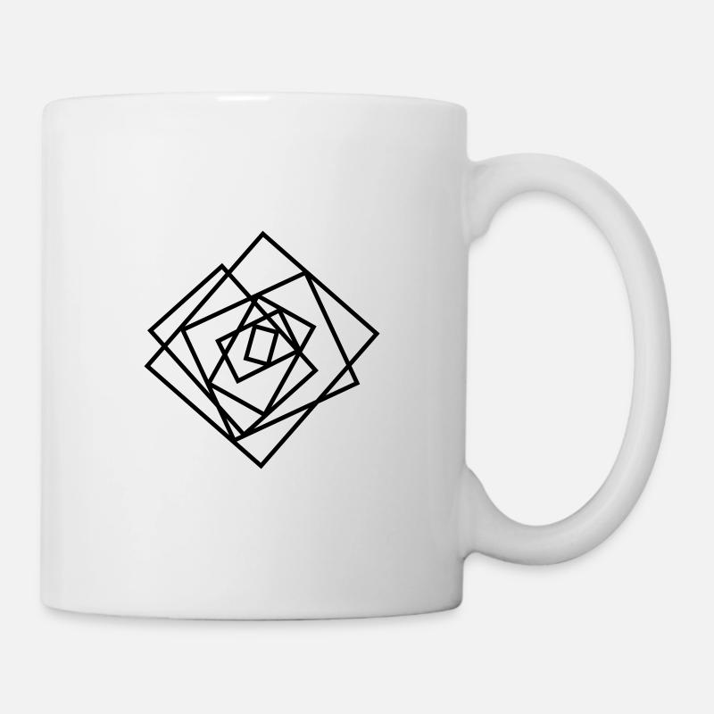 Abstrakte Rechtecke / Abstrakte Kunst - Tasse - Weiß