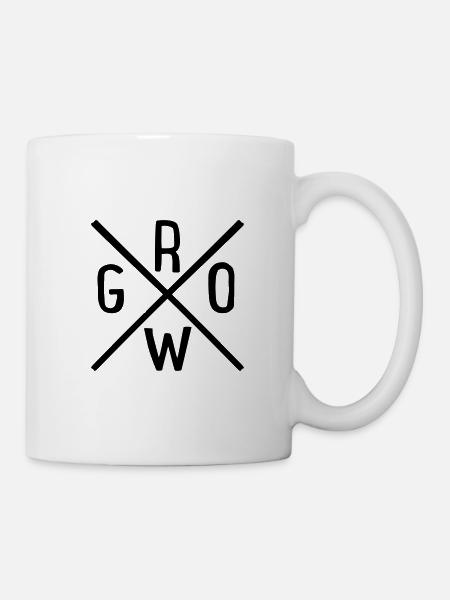grow - Tasse - Weiß