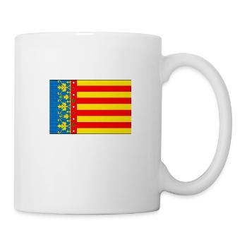 Valencia Flagge - Tasse - Weiß - Rechts