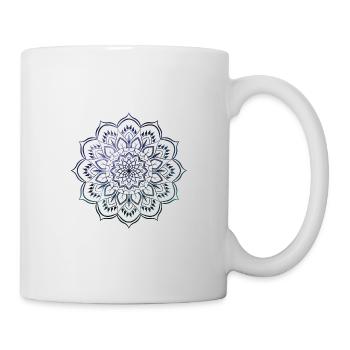 Beautiful mandala Buddhism yoga - Mug - white - Right