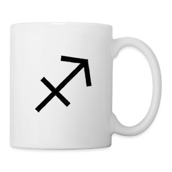 SYMBOLE DU SAGITTAIRE DANS L'HUILE - Mug blanc - blanc - Droite