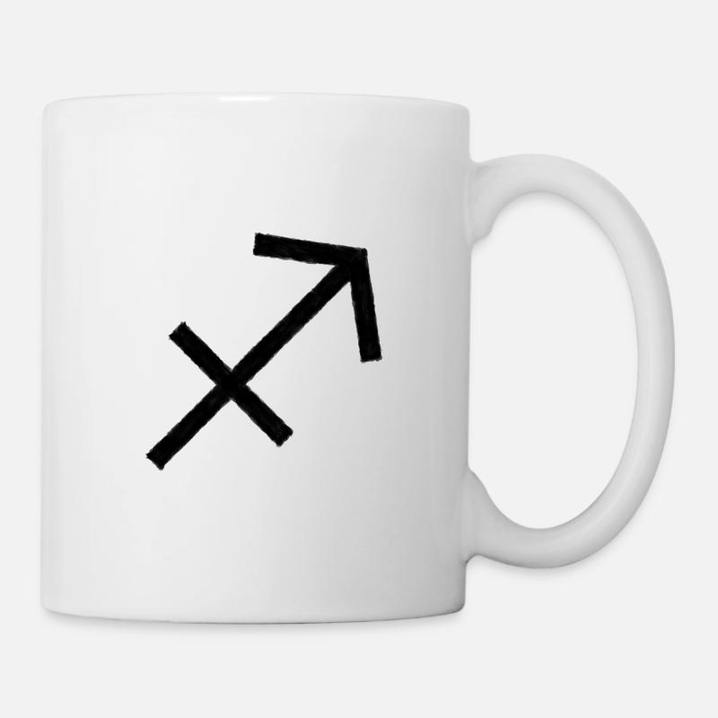 SAGITTARIUS-SYMBOL IN ÖL - Tasse - Weiß