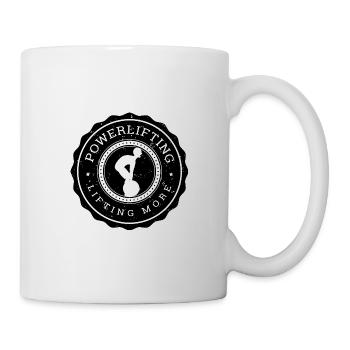Funny Deadlift - Powerlifting Lifting More - Mug blanc - blanc - Droite