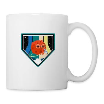 Mars Abzeichen Space - Tasse - Weiß - Rechts