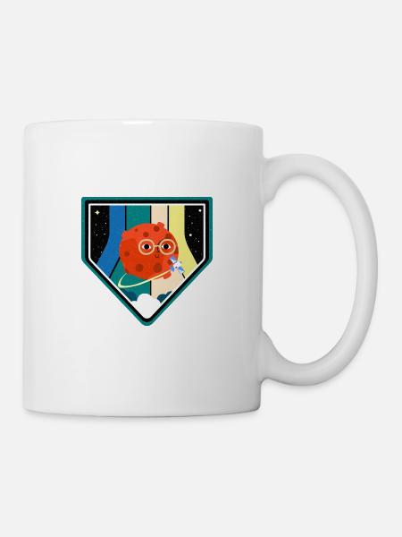 Mars Abzeichen Space - Tasse - Weiß