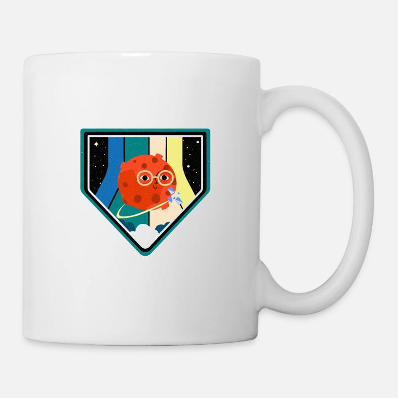 Mars Abzeichen Space - Tasse - Weiß