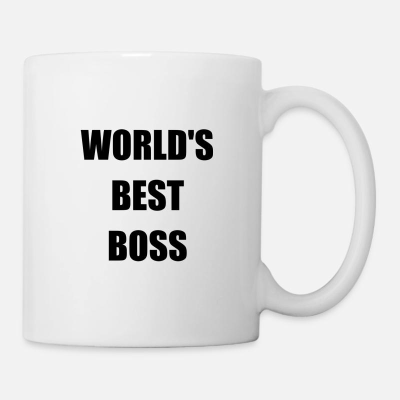 mondes meilleur patron - Mug blanc - blanc