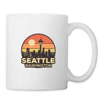 Seattle Washington - Tasse - Weiß - Rechts