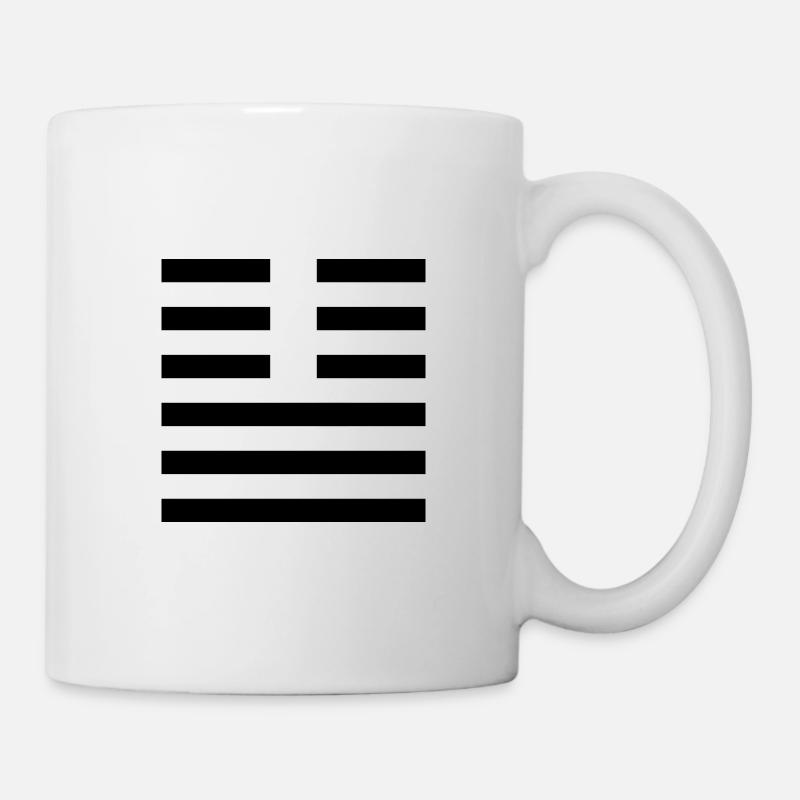 11 Tai - der Friede (Hexagramm) - Tasse - Weiß